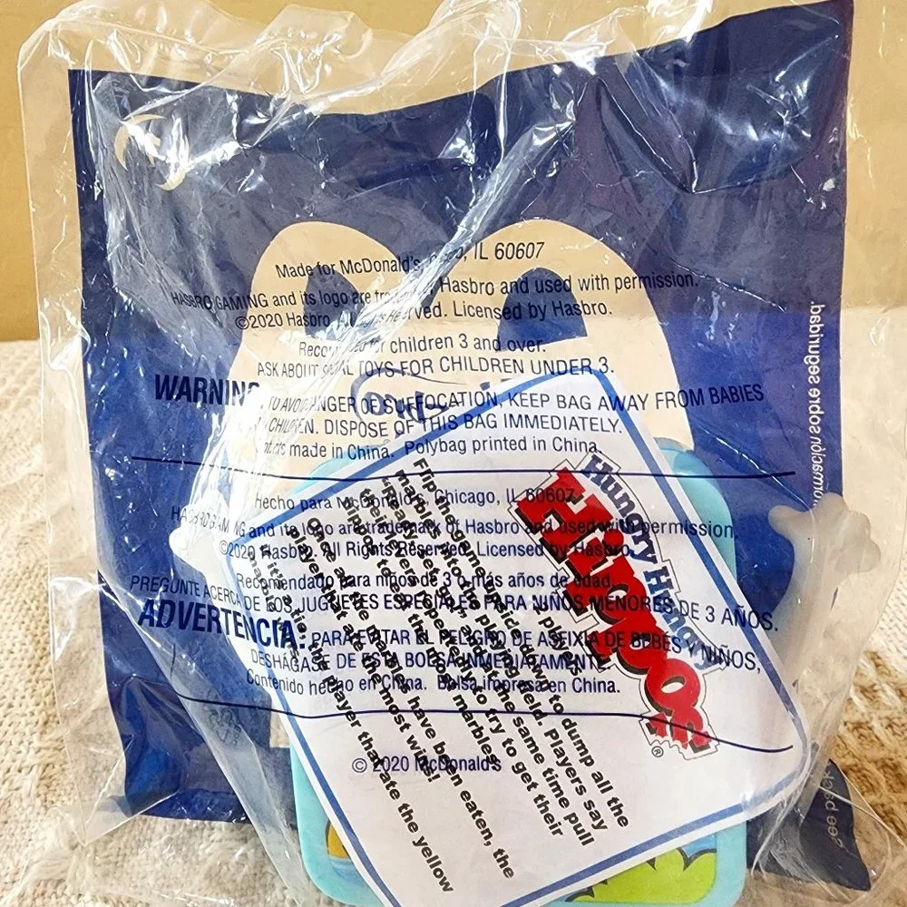 2020 Hasbro HUNGRY HUNGRY HIPPOS #1 Mini Travel Game McDonald's Happy Meal Toy